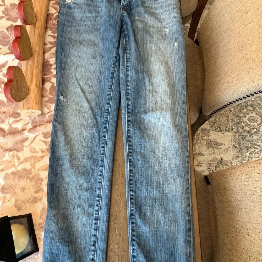 Ann Taylor Loft Boyfriend button fly jeans size 2 - Picture 7 of 7